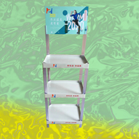 Équipement de service de supermarché à quatre couches 48*48-Support d'affichage de porte-savon détergent à lessive Étagère de cabine combinée en plastique