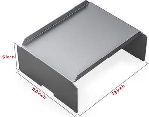 Deflector de calor de parrilla de acero, compatible con piezas de parrillas de la serie <span class=keywords><strong>Traeger</strong></span> y Camp Chef, reemplaza la mayoría de las piezas de parrillas de pellets de otras marcas. - Product Image 4