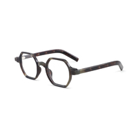 Gafas de lectura geométricas de acetato, montura retro hexagonal, gafas ópticas duraderas para hombres y mujeres a la moda