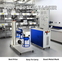 Huike 2026 Nouvelle machine de marquage laser portable à fibre optique 20W pour plaques signalétiques en acier inoxydable, à prix abordable