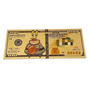 Nouvelle Banque de billets d'anime Patrick Star de l'Amérique 2026 plaquée or pour collection - Product Image 4
