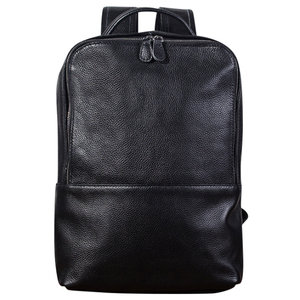 New Fashion Famous Brand Genuine Leather <strong>Backpack</strong> Travel College Style <strong>Large</strong> Capacity Luxury Men <strong>Black</strong> <strong>Backpack</strong> - Product Image 1