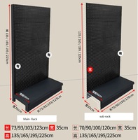 Support d'affichage métallique pour outils électriques en magasin