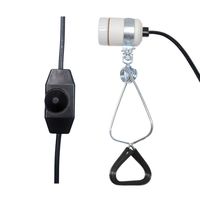 Douille en céramique avec cordon de 2 mètres, lampe à pince E27, lampe chauffante pour reptiles, support de lampe, luminaire pour animaux de compagnie