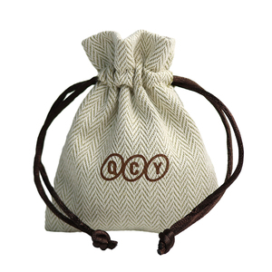 Yeni marka High-End toz torbası balıksırtı dimi keten pamuk özel çanta için İpli mühür ile cüzdan şapka ayakkabı parfüm - Product Image 3