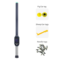 Escáner de Etiquetas para Animales de 134.2Khz, ISO11784/5 FDX-B HDX, Lector Portátil de Etiquetas RFID para Identificación de Ganado