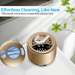 Nettoyeur ultrasonique dentaire 200 ml 24 W avec minuterie numérique et commande tactile pour prothèses dentaires, bijoux, lentilles et usage domestique - Product Image 3