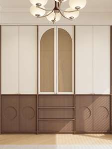 Armoire en bois massif sur mesure avec rangement multi-niveaux, prix direct d'usine - Product Image 2