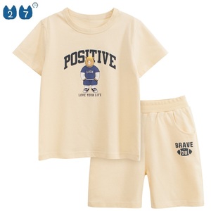 Ropa para Niños en Oferta, Conjunto Corto para Niñas y Niños, Estampado de <span class=keywords><strong>Dibujos</strong></span> Animados, Conjuntos de Verano para Bebés, Ropa de Manga Corta para Niños - Product Image 3