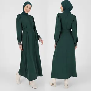 Signore moderne indonesiane TModest Khimar Hijab Abayaa abito lungo caftano per ragazze musulmane abbigliamento islamico 2022 donna