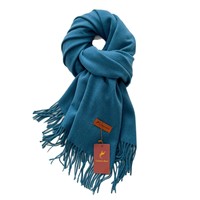 Écharpe en soie d'hiver pour femme 2026 – Châle polyvalent double usage style coréen haut de gamme, longue écharpe thermique isolante unie