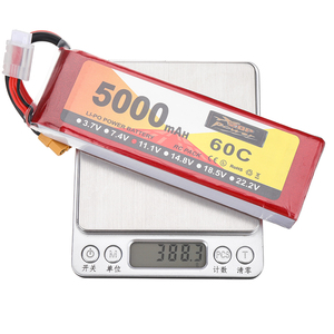 Rc Polymer <strong>Lipo</strong> <strong>Battery</strong> 11.1V 6S <strong>5000mAh</strong> 60C High Power for Rechargeable Remote Control Drones - Product Image 3