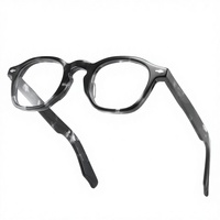 Gafas Unisex de Lujo con Montura de Cristal y Cuerno de Búfalo, Diseño Rectangular Animal Paisley, Bloqueo de Luz Azul, Bisagra de Resorte, Cuadradas Ligeras para Jóvenes