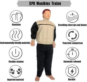 Khoa học y tế hồi sức tim phổi CPR manikin đào tạo sơ cứu hình nộm Đào tạo CPR toàn thân manikin cơ thể con người - Product Image 3