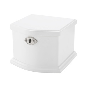 Di Lusso su misura con serratura per le donne delle ragazze dell'orecchino della collana del braccialetto anello <span class=keywords><strong>collezione</strong></span> di gioielli Bianco Ballerina Musical Box - Product Image 2