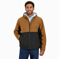 Blouson bomber imperméable pour homme, coupe décontractée, léger et pliable, 100 % nylon, avec fermeture éclair, style streetwear Storm Defender.