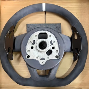 Volant en cuir suédé blanc pour <span class=keywords><strong>Audi</strong></span> B9 A3 A4 A5 S4 RS5 S3 S4 S5 A6 A7 A8 Q5 Q7 TT R8 S6 RS6 RS7 S7 B8.5 B8 - Product Image 4