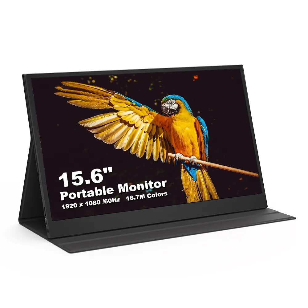 Sıcak satış taşınabilir FHD 1080P bilgisayar ekranı 72% sRGB 60Hz IPS HDR seyahat monitörler Laptop için 15.6 inç taşınabilir monitör telefon