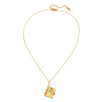 LUOYUNE Vente en gros Collier pendentif en acier inoxydable en forme de carnet ouvrable, breloque cœur or et argent, cadeau pour couple
