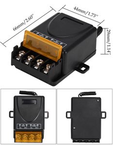 Interrupteur à télécommande sans fil RF YLAC02+AK-J027 433 MHz 30A certifié CE/FCC/PSE pour lumières, pompes à eau et portes C684 - Product Image 4