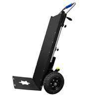 Chariot électrique silencieux pliable de type chenillé pour la montée d'escaliers, véhicule de transport industriel à double roue, chariot à main électrique