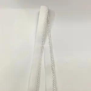 XINDE 1.2cm con cinturino in pizzo elasticizzato in Nylon bianco da donna