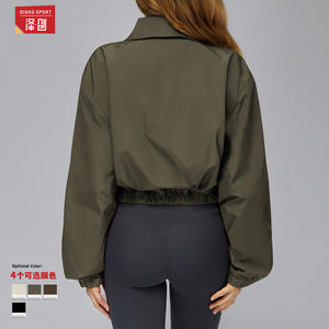 Chaqueta Deportiva para Mujer Zechuang, Manga Larga, Cintura Elástica, Resistente al Viento, para Senderismo, Correr, Otoño e Invierno - Product Image 1
