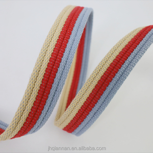Fournisseur de sangles en polyester et <span class=keywords><strong>coton</strong></span> jacquard rayées colorées haute ténacité pour sacs, bandoulières et laisses de traction pour animaux de compagnie - Product Image 5