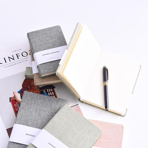 Agenda relié rigide personnalisé A5 A6 avec couverture en tissu de lin, carnet de notes pour l'école et le bureau - Product Image 2