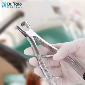 Pinzas de Extracción de Implantes Dentales Buffalo, de Acero Inoxidable, Quirúrgicas, Ergonómicas, con Agarre Antideslizante - Product Image 1