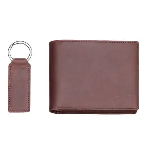 Men's Leather Keychain Men's Short Wallet Set Gifts Wholesale