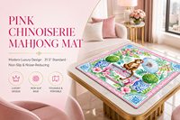Tapis de jeu de mahjong en caoutchouc imperméable de grande taille, épaisseur 3 mm, carré, impression personnalisée, antidérapant, protection de table, directement de l'usine