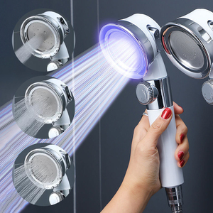 Douche à main moderne en ABS blanc avec lumière <span class=keywords><strong>LED</strong></span>, filtre en acier inoxydable, haute pression, économie d'eau, vente chaude - Product Image 6