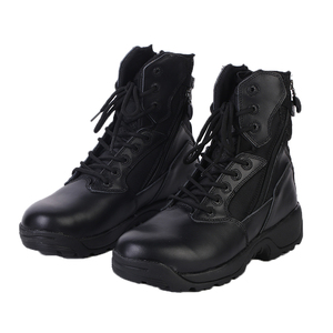 Botas Tácticas de Combate TSB71 Twin Sparrows Flying Series, Botas de Caza Negras de Cuero Genuino - Product Image 1