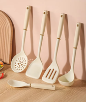 5 pièces nouveaux accessoires de cuisine en Silicone ustensiles en Silicone alimentaire résistant à la chaleur ensemble de spatule de cuisson pour un usage domestique