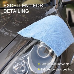 Toalla de Microfibra de Secado Rápido NOVISON de 1400 g/m² con Bucle Trenzado, Negra, para Lavado de Autos, Detallado y Uso Doméstico - Product Image 3