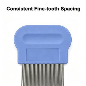 <span class=keywords><strong>Pettine</strong></span> Professionale Antipidocchi in Acciaio Inossidabile <span class=keywords><strong>per</strong></span> Bambini e Adulti, Trattamento Capelli Umani, Uso Domestico e Salone, Modello 01 - Product Image 4