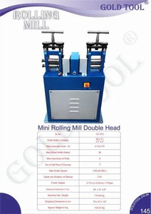 Fil et feuille d'or de bijoutier d'outil roulant la double tête 3.5 - Product Image 3