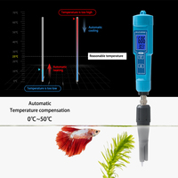 pH-mètre 2 en 1, mesureur d'acide, température, calibrage automatique pour cosmétiques, eau, laboratoire, lait, fruits, viande
