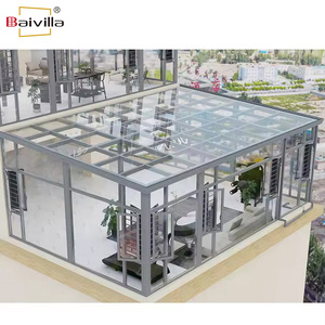 Quatre saisons extérieur jardin patio véranda porche enceintes serre solarium salle de soleil fermée verre maison véranda - Product Image 4