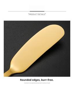 Cuchillos para Mantequilla de Acero Inoxidable <span class=keywords><strong>con</strong></span> Acabado Espejo, Coloridos y Elegantes, para Utensilios de Cocina Profesionales y Espátulas para Pizza - Product Image 4