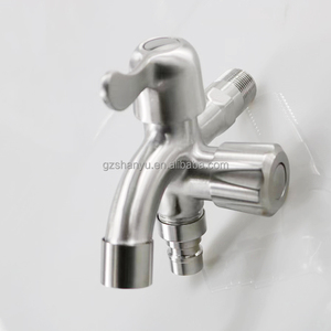 Bibcock de tuyau d'arrosage en acier inoxydable, robinet de robinet de robinet d'arrosage pour <span class=keywords><strong>machine</strong></span> à <span class=keywords><strong>laver</strong></span> intérieure et extérieure - Product Image 3