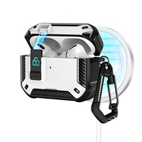 Étui robuste pour écouteurs avec verrou de sécurité pour AirPods 5/4/Pro 3, coque antichoc à aspiration magnétique, directement de l'usine