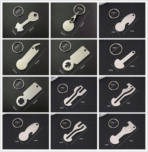 Supermarket Trolley <b>Key</b> Chain Token Stainless Steel <b>Blank</b> Shopping Cart Solver Chip Coin Keychain Metal Keyholder - Product Image 3