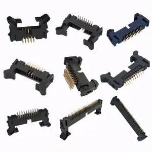 Conector Boardmount 2x3 Idc Ângulo Direito Fritzing 40 16 6 Pin Masculino Idc 2x7 Bloqueio Encoberto Ejetor Cabeçalho