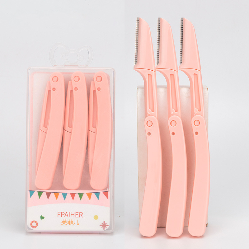 Складной Женский Триммер для бровей из нержавеющей стали