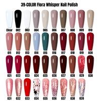 Vernis à ongles KUDAN à paillettes imprimé rose, plusieurs nuances chatoyantes, marque privée personnalisée pour les grossistes de salons de beauté en UE et aux États-Unis