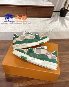 Chaussures de tennis de luxe en cuir de veau, baskets de sport décontractées pour hommes, légères et confortables, chaussures de jogging Lvs - Product Image 6