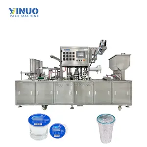 Gewerbe automatisch 150 ml 200 ml 250 ml Mineralwasser-Becherfüllung Versiegelung Etikettierung und Verpackungsmaschinen Hersteller