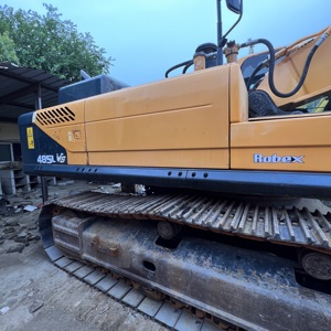 รถขุดไฮดรอลิกฮุนได R485LVS มือสอง ขนาด 48.5 ตัน สำหรับงานก่อสร้างหนัก ปั๊มไฮดรอลิกและเครื่องยนต์คัมมินส์ของแท้จากเกาหลี สภาพดีเยี่ยม - Product Image 2